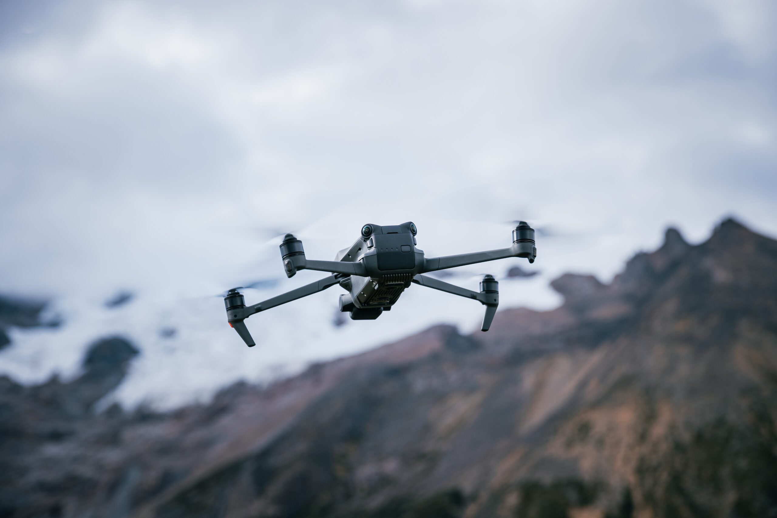 Drone,Flying,On,High,Altitude,Mountain,Top